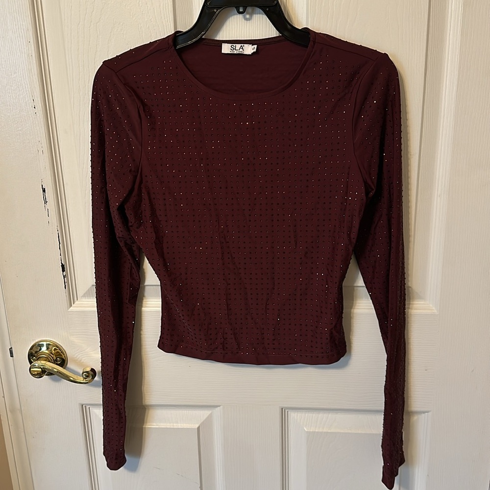 SLA The Label Plum Saffi Top Legging Set Size S